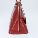 LOUIS VUITTON Monogram Vernis Alma GM Hand Bag Pomme D'amour M93596 Auth 150541-3