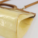 LOUIS VUITTON Monogram Vernis Roxbury Drive Hand Bag Perle M91374 Auth 150542-15