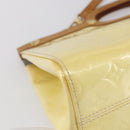 LOUIS VUITTON Monogram Vernis Roxbury Drive Hand Bag Perle M91374 Auth 150542-16