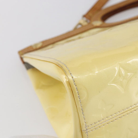 LOUIS VUITTON Monogram Vernis Roxbury Drive Hand Bag Perle M91374 Auth 150542