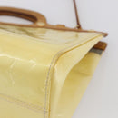 LOUIS VUITTON Monogram Vernis Roxbury Drive Hand Bag Perle M91374 Auth 150542-17