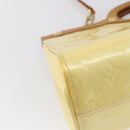 LOUIS VUITTON Monogram Vernis Roxbury Drive Hand Bag Perle M91374 Auth 150542-10