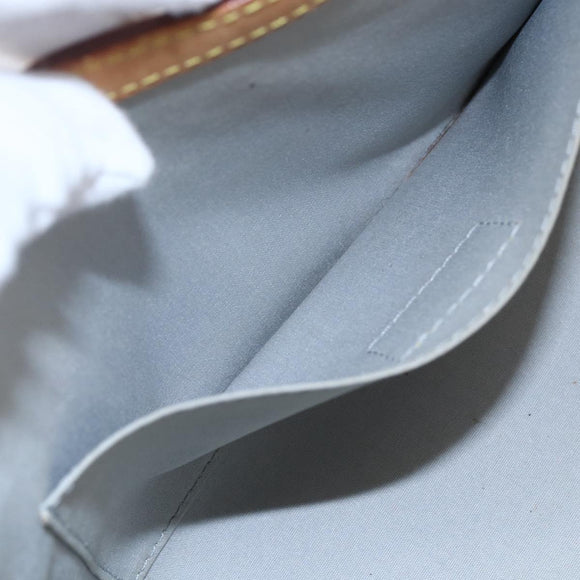 LOUIS VUITTON Monogram Vernis Roxbury Drive Hand Bag Perle M91374 Auth 150542