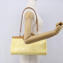 LOUIS VUITTON Monogram Vernis Roxbury Drive Hand Bag Perle M91374 Auth 150542-22