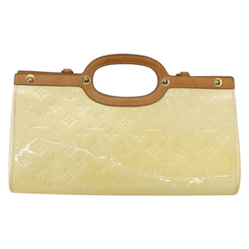 LOUIS VUITTON Monogram Vernis Roxbury Drive Hand Bag Perle M91374 Auth 150542 - 0