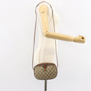 GUCCI GG Supreme Web Sherry Line Shoulder Bag PVC Beige Red Auth 150543-21