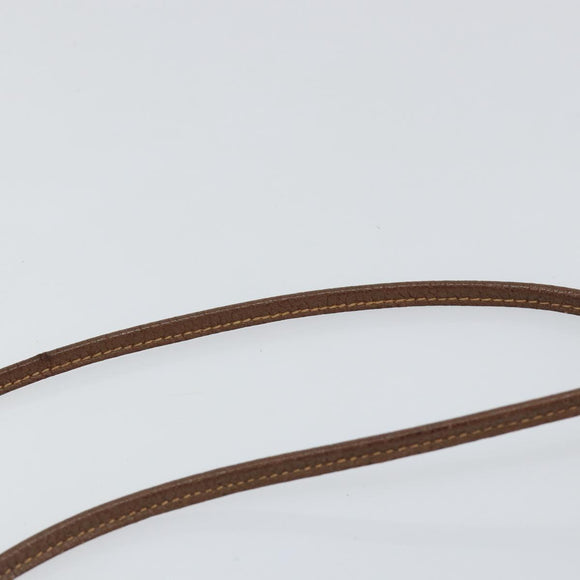 GUCCI GG Supreme Web Sherry Line Shoulder Bag PVC Beige Red Auth 150543