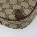 GUCCI GG Supreme Web Sherry Line Bag PVC Beige Red 156 02 066 Auth 150544-13