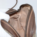 GUCCI GG Supreme Web Sherry Line Bag PVC Beige Red 156 02 066 Auth 150544-18