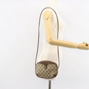 GUCCI GG Supreme Web Sherry Line Bag PVC Beige Red 156 02 066 Auth 150544-21