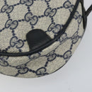 GUCCI GG Supreme Sherry Line Shoulder Bag PVC Navy Red 89 02 066 Auth 150546-10