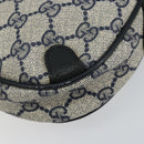 GUCCI GG Supreme Sherry Line Shoulder Bag PVC Navy Red 89 02 066 Auth 150546-12