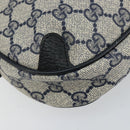 GUCCI GG Supreme Sherry Line Shoulder Bag PVC Navy Red 89 02 066 Auth 150546-13