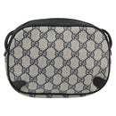 GUCCI GG Supreme Sherry Line Shoulder Bag PVC Navy Red 89 02 066 Auth 150546-3