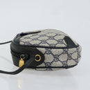 GUCCI GG Supreme Sherry Line Shoulder Bag PVC Navy Red 89 02 066 Auth 150546-5