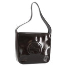 GUCCI Soho Shoulder Bag Patent leather Black Silver 000 1046 0506 Auth 150547-1