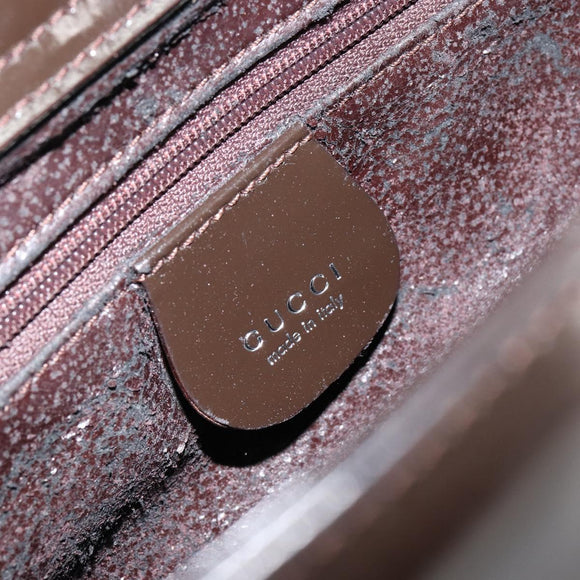 GUCCI Soho Shoulder Bag Patent leather Black Silver 000 1046 0506 Auth 150547