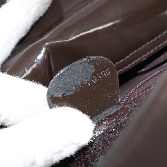 GUCCI Soho Shoulder Bag Patent leather Black Silver 000 1046 0506 Auth 150547