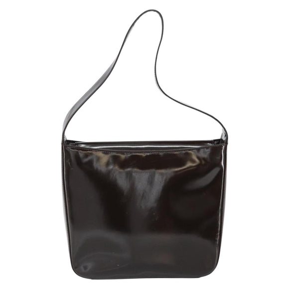 GUCCI Soho Shoulder Bag Patent leather Black Silver 000 1046 0506 Auth 150547