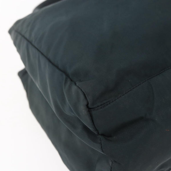 PRADA Hand Bag Nylon Green Auth 150549