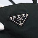 PRADA Hand Bag Nylon Green Auth 150549-14