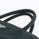 PRADA Hand Bag Nylon Green Auth 150549-8