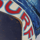 CHANEL Surfline Tote Bag Canvas Blue White CC Auth 150551-9