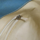 CHANEL Surfline Tote Bag Canvas Blue White CC Auth 150551-20