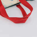 CHANEL Surfline Tote Bag Canvas Blue White CC Auth 150551-7