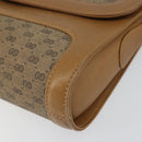 GUCCI Micro GG Supreme Shoulder Bag PVC Beige Gold Auth 150552-11