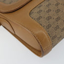 GUCCI Micro GG Supreme Shoulder Bag PVC Beige Gold Auth 150552-12