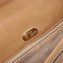 GUCCI Micro GG Supreme Shoulder Bag PVC Beige Gold Auth 150552-17