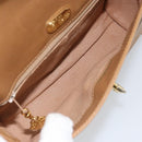 GUCCI Micro GG Supreme Shoulder Bag PVC Beige Gold Auth 150552-18