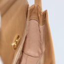 GUCCI Micro GG Supreme Shoulder Bag PVC Beige Gold Auth 150552-19