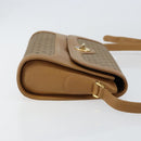 GUCCI Micro GG Supreme Shoulder Bag PVC Beige Gold Auth 150552-4