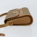 GUCCI Micro GG Supreme Shoulder Bag PVC Beige Gold Auth 150552-5