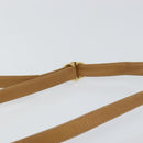 GUCCI Micro GG Supreme Shoulder Bag PVC Beige Gold Auth 150552-8