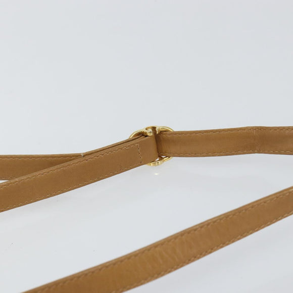 GUCCI Micro GG Supreme Shoulder Bag PVC Beige Gold Auth 150552