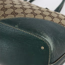 GUCCI GG Canvas Horsebit Tote Bag Beige Gold 137385 Auth 150553-9