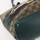 GUCCI GG Canvas Horsebit Tote Bag Beige Gold 137385 Auth 150553-14