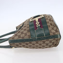 GUCCI GG Canvas Horsebit Tote Bag Beige Gold 137385 Auth 150553-3