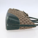 GUCCI GG Canvas Horsebit Tote Bag Beige Gold 137385 Auth 150553-4