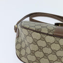 GUCCI GG Supreme Web Sherry Line Bag PVC Beige Gold 001 754 6177 Auth 150554-10