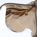 GUCCI GG Supreme Web Sherry Line Bag PVC Beige Gold 001 754 6177 Auth 150554-17