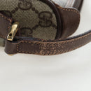 GUCCI GG Supreme Web Sherry Line Tasche PVC Beige Gold 001 754 6177 Auth 150554-22