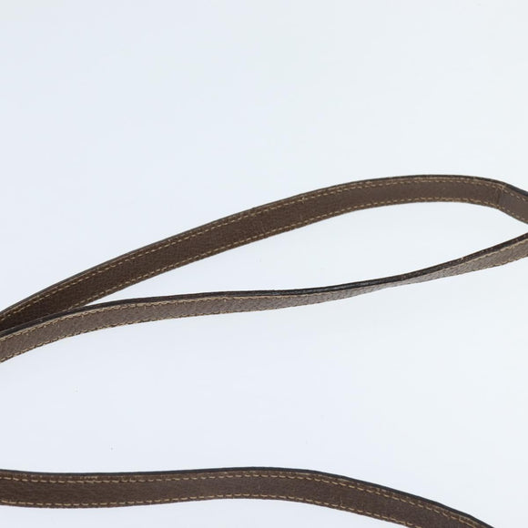 GUCCI GG Supreme Web Sherry Line Bag PVC Beige Gold 001 754 6177 Auth 150554