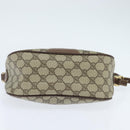 GUCCI GG Supreme Web Sherry Line Bag PVC Beige Gold 001 754 6177 Auth 150554-9