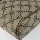 GUCCI GG Supreme Web Sherry Line Clutch Bag PVC Beige 27 004 998 Auth 150555-10