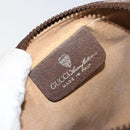 GUCCI GG Supreme Web Sherry Line Clutch Bag PVC Beige 27 004 998 Auth 150555-14