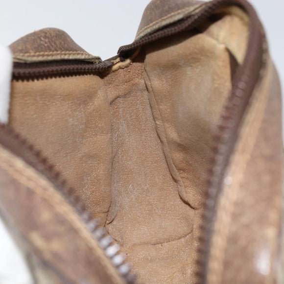 GUCCI GG Supreme Web Sherry Line Clutch Bag PVC Beige 27 004 998 Auth 150555